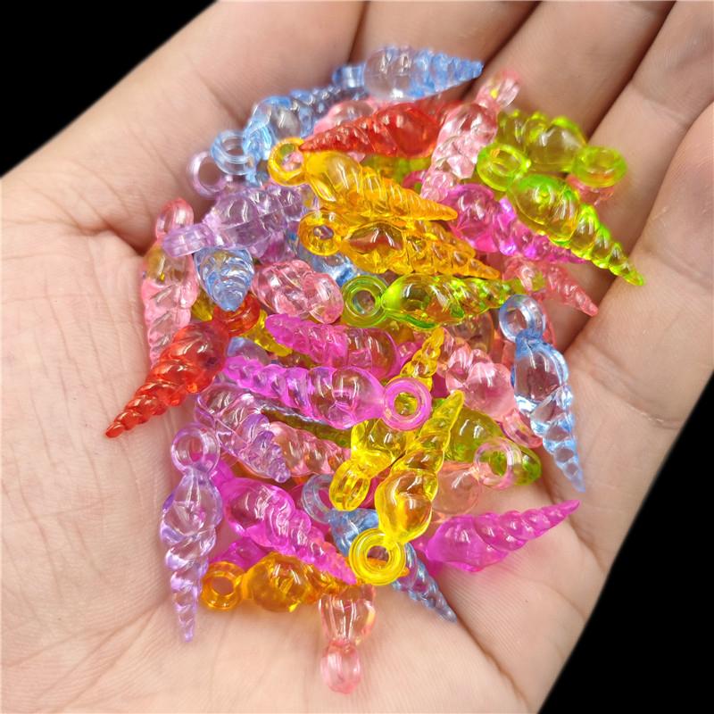 Creative Mixed Colours Necklace Bracelet Pendant For Jewelry Making Transparent DIY Crafts Wholesale Loose Beads 20/40Pcs Drop Heart Arrow