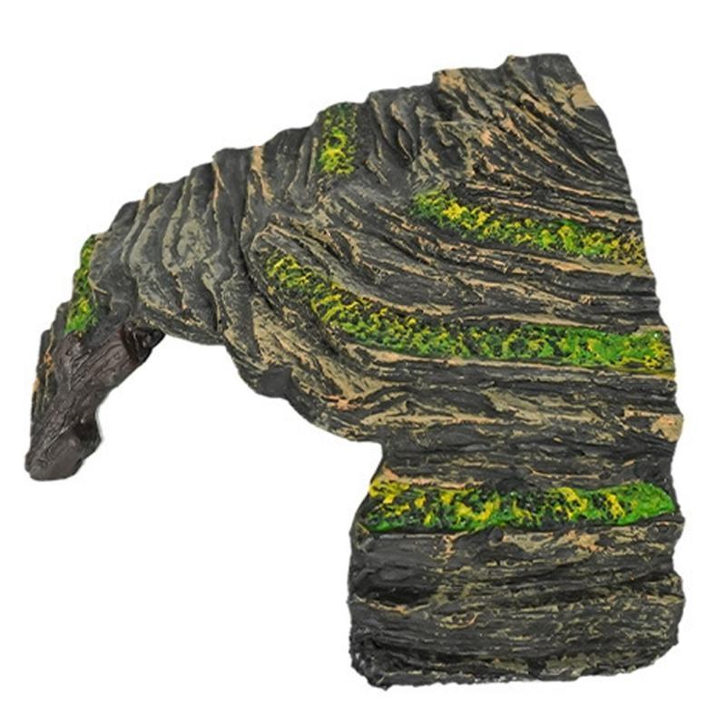  Aquariums Resin Shelter Cave Landscape Decoration Terrariums Basking Platform Reptiles Hideouts Cave Habitats Ornament