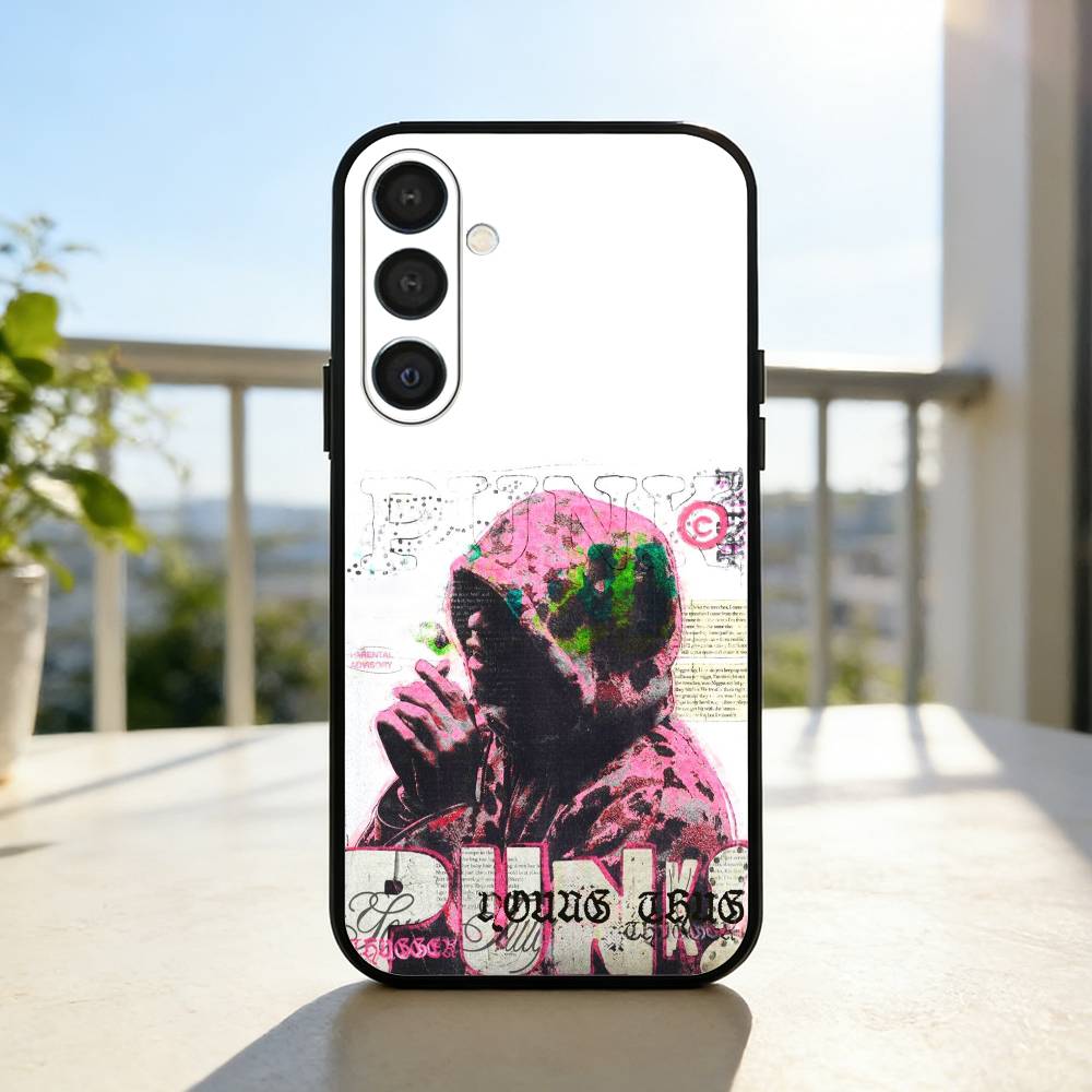 Y-Young T-Thug UY SCUTI Чехол для телефона Samsung A73,72,71,53,52,51,22,91,80, Мягкий черный чехол