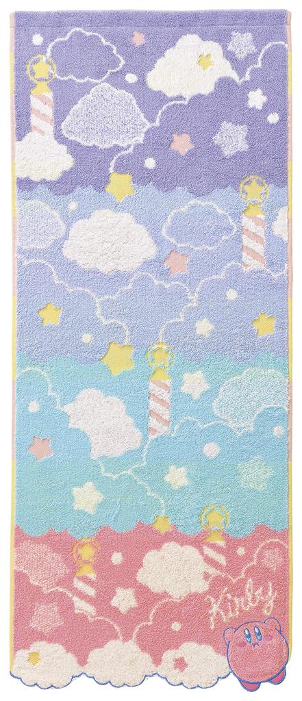Marushin Kirby Face Character Fluffy Sky Available In 2 4585004800 Towel, Design, Cotton, Absorbent, Travel, Sizes,