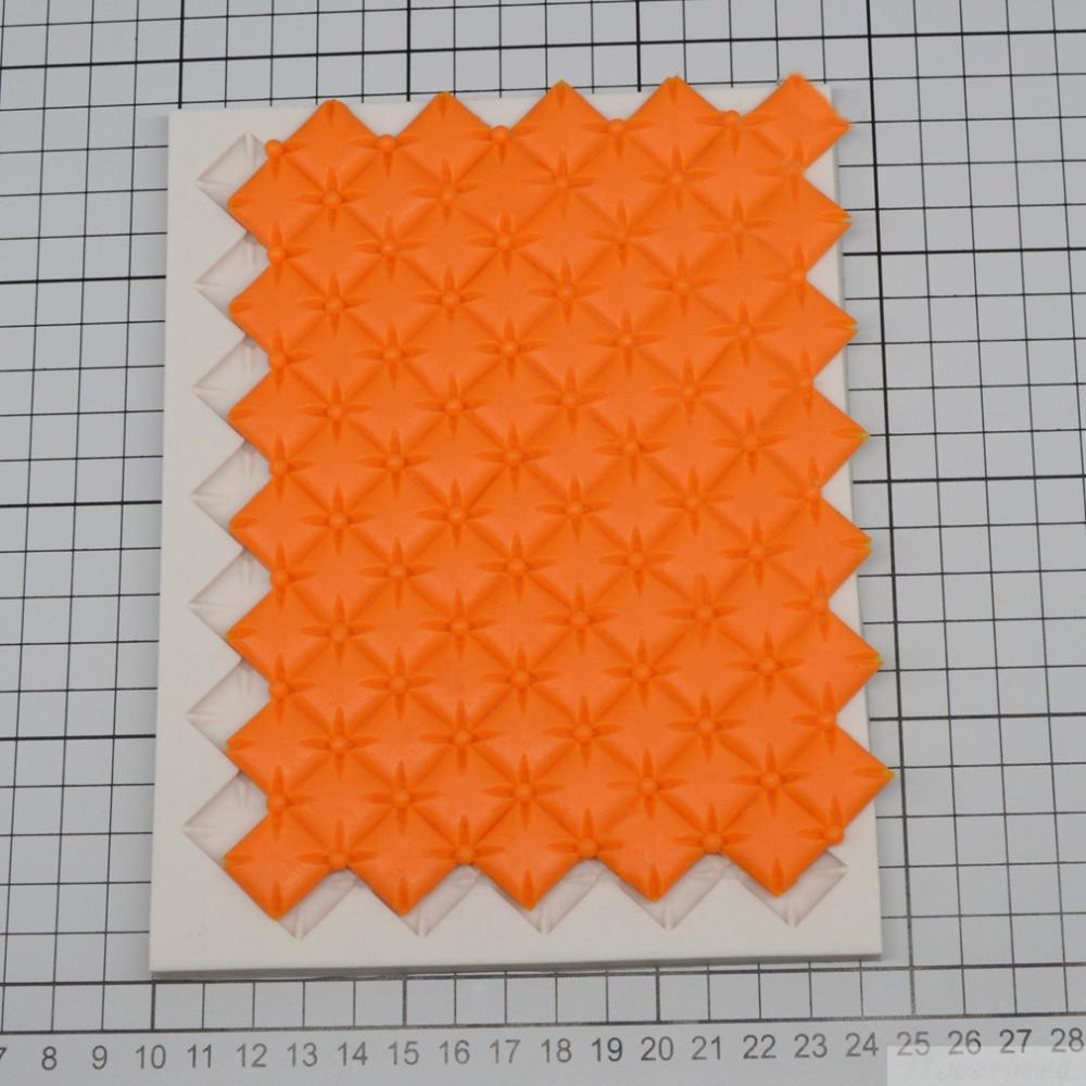 Silicone Mold Quilting Mould Big Silicone Fondant Mold Cake Decorating Tools Chocolate Mold Baking