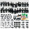 24pcs Moc Black SWAT Action Figure Military Children's Building Blocks