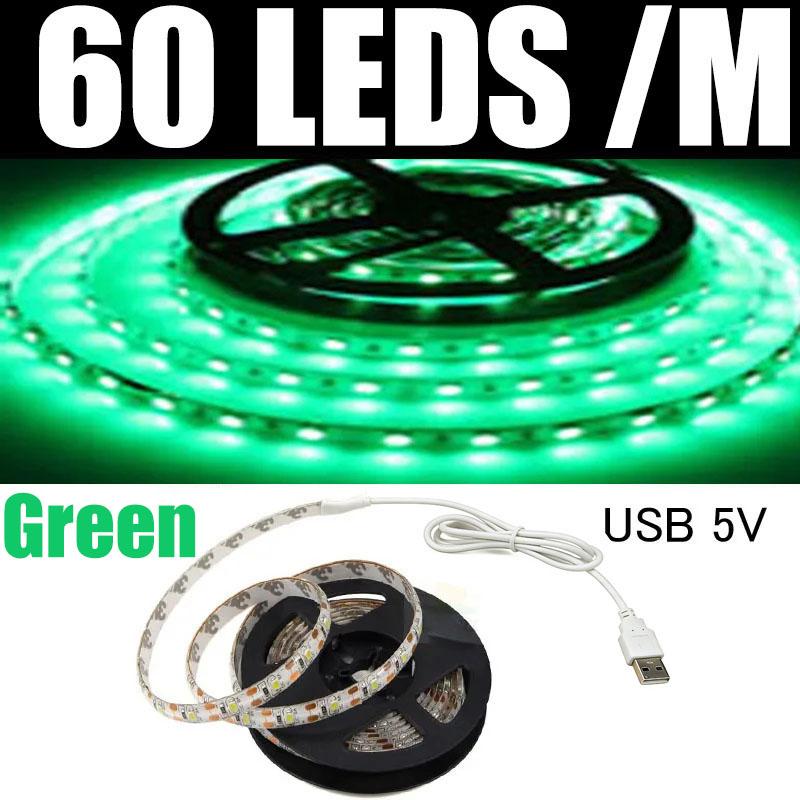 Светодиодная лента USB Гибкая лампа 1м 2м 3м 4м 5м SMD3528 Диод Настольная Подсветка экрана телевизора Подсветка шкафа Ночная