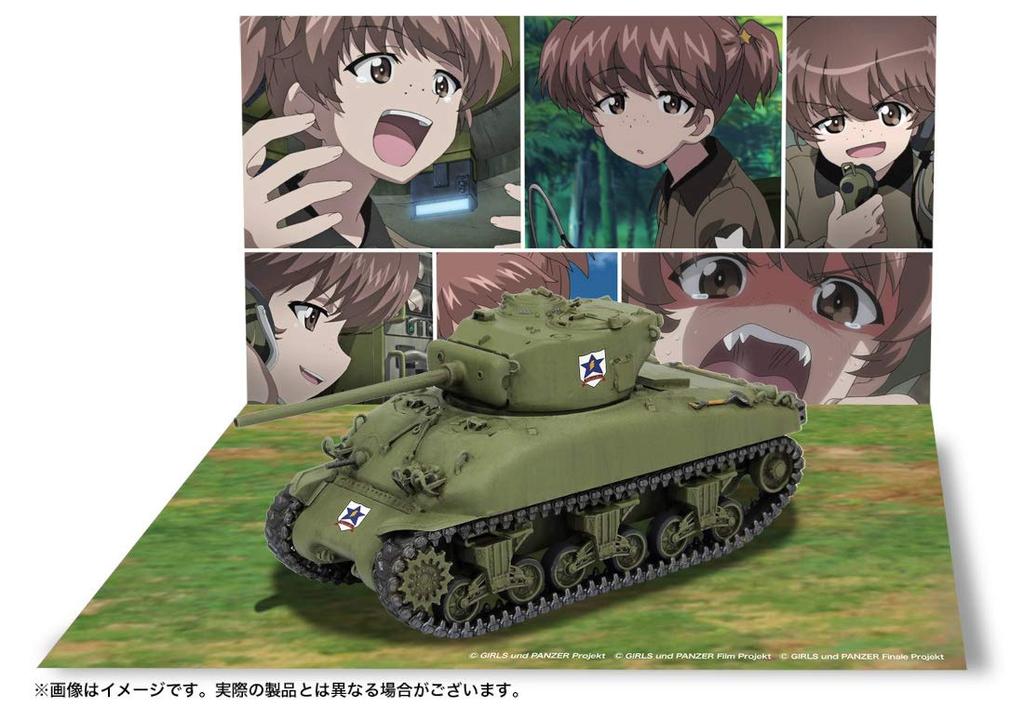 PLATZ Girls Panzer M4A1 Sherman 76-мм пушечный тип Старшая школа университета Сандерс Алиса делает все возможное даже в масштабной пластиковой модели и 1/72