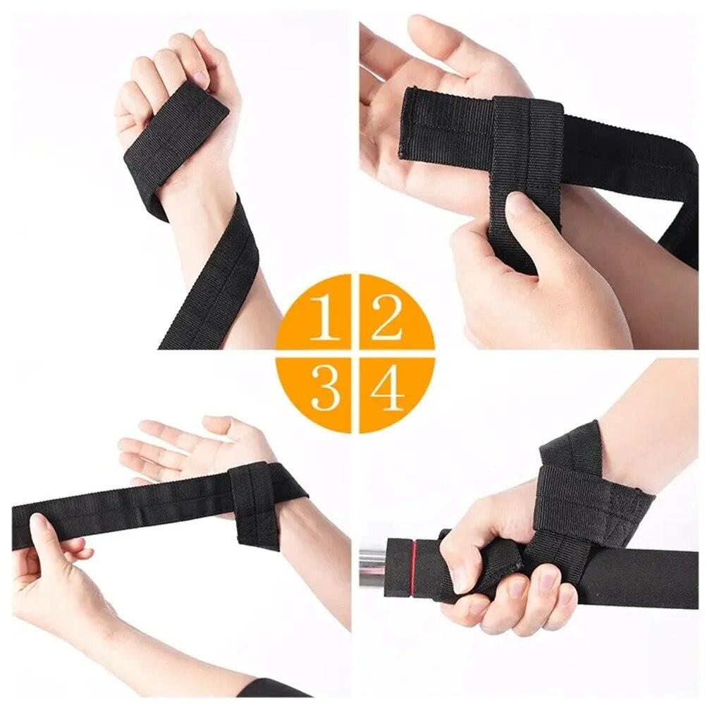 Противоскользящие ремни для поднятия тяжестей, ремни для становой тяги, для тяжелой атлетики, бодибилдинга и пауэрлифтинга, 1 пара гантелей, силовые тренировки