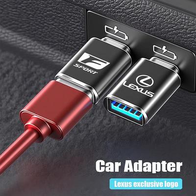 Тип interior автомобиля Преобразование Type-C в USB-штекер Автоаксессуары Для Lexus FSPORT LBX NX RX 350h 450h ES UX 300e GS GX IS LS LX CT