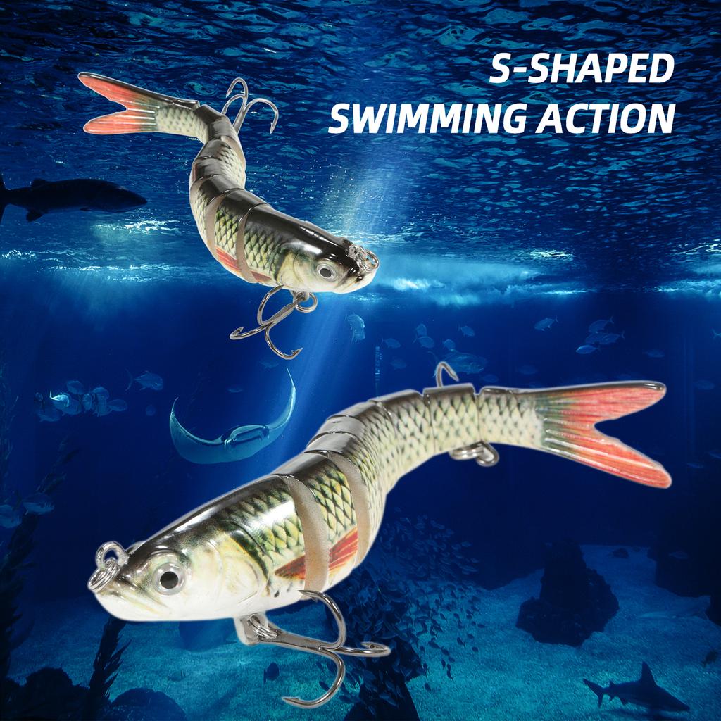 TARUOR 140 мм мульти шарнирная приманка для плавания, реалистичная 8-сегментная рыболовная приманка для плавания гольяна, искусственные приманки