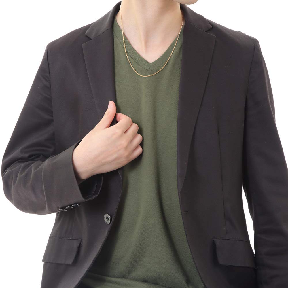 Goods 18K Kihei Necklace 2 Sides 5g 50cm Chain [Happy Shop] Men's Women's