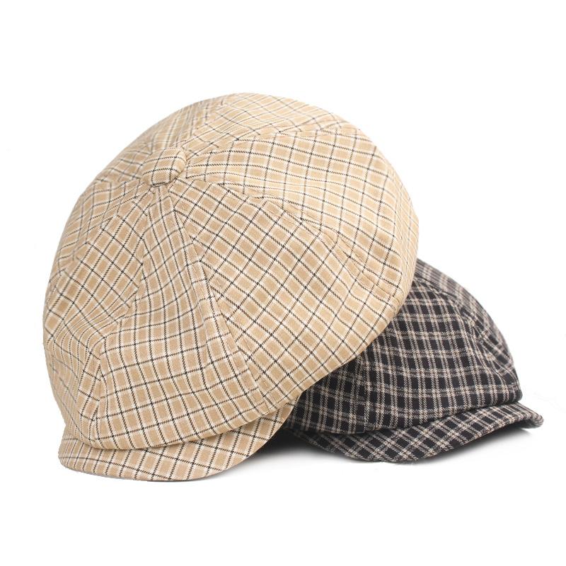 Кепка сетчатая ретро восьмиугольная мужская и женская берет европейская и американская ветровая шляпа литературная молодежная кепка
