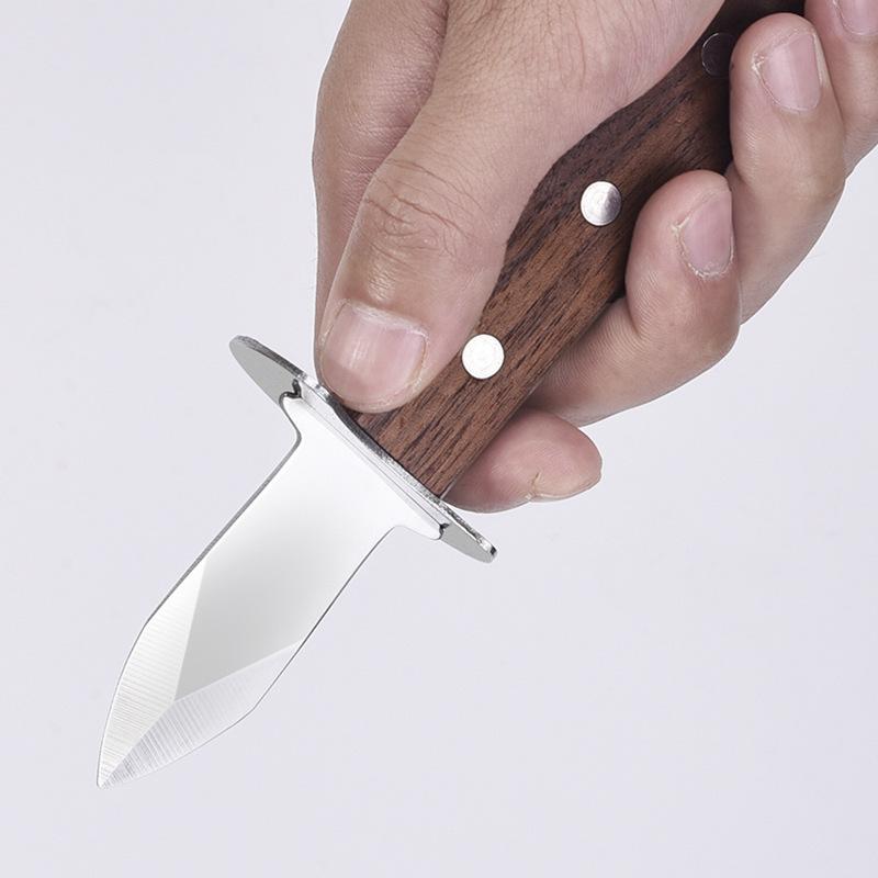 Нож для устрицНож для устриц Рукоятка из массива дерева Нож для устриц Открыватель раковин морепродуктов