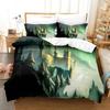 Science Fiction Enchanted Castle Bedding Set Duvet Cover Sheet Printed Bed Set Pillowcase Full Queen King Size Comforter Bedroom
