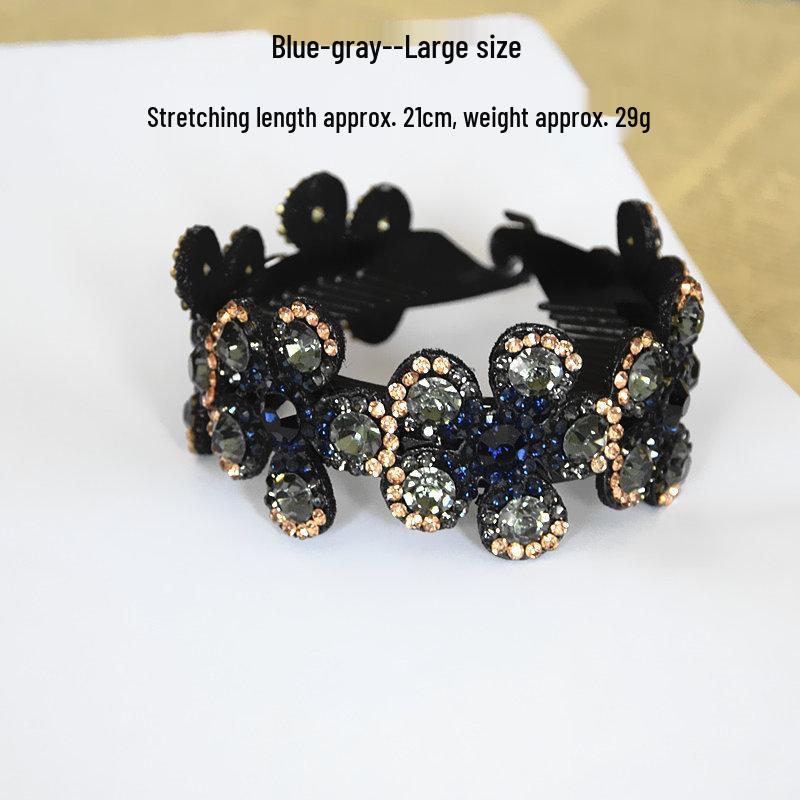Заколка-резинка для волос в корейском стиле с rhinestone и цветами сливы
