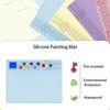 Silicone Artist Mat Versatile Non-stick Silicone Craft Mat Easy-maintenance Foldable Design for Kids' Painting Activities