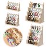 Wood Bracelet Display Stand Multi Layer Bracelet Organizer Multi-Function Bangle Storage Rack for Watch Bracelet Scrunchie