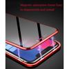 Coque iphone 11 Pro Magnétique Métal étui Protection à 360 Degrés Antichoc - Rouge