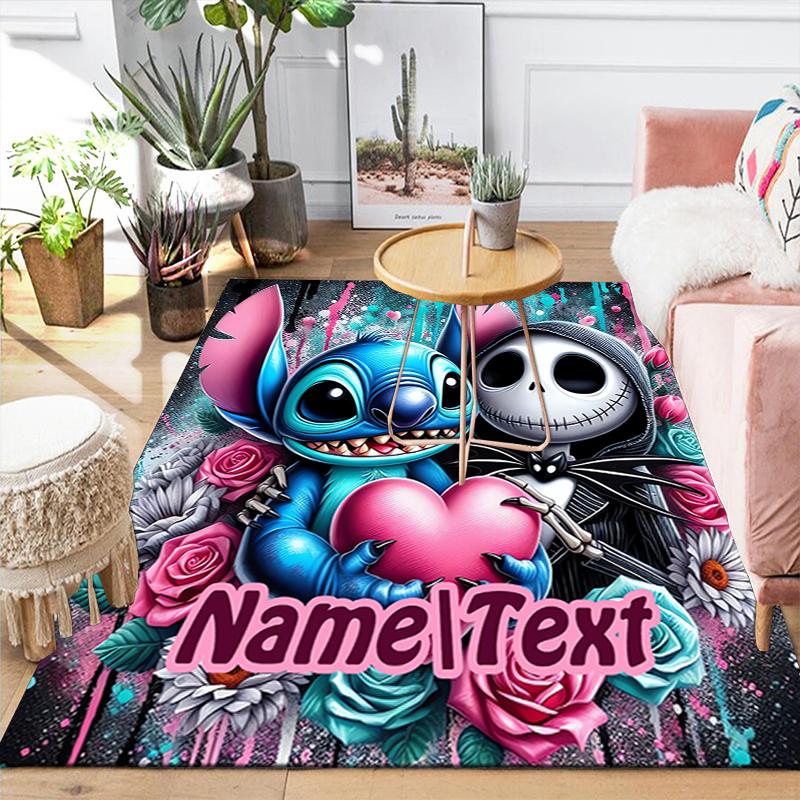 Custom 1Pc Stitch'S Heartfelt Rug Office Carpet Indoor Outdoor Entrance Doormat Nonslip Soft And Comfortable Living Room D916282