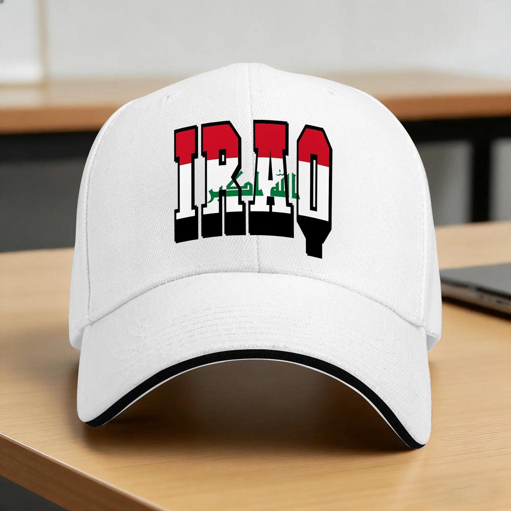 Iraq Flag Iraqi Sun Baseball Cap Spring Couple Women Custom DIY Trucker Hat Dropshipping yk Funny Kpop Rock Baseball Caps