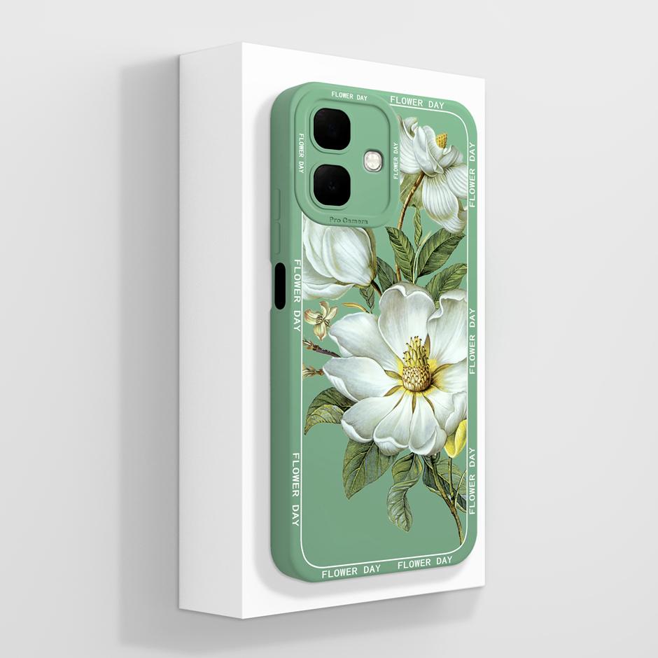 Чехол для Infinix Smart 20 10 9 Plus Масляная живопись Цветок Защита от отпечатков пальцев Минималистичный корпус для Infinix Smart20 Smart10Plus Coque