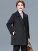 Women's Double-Faced Cashmere Wool Coat - Mid-Length, Autumn/Winter 2025 Collection for Middle-Aged and Elderly Mothers.