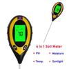4 in 1 Soil Tester LCD Screen Soil Thermometer Soil Survey Instrument  For Garden Lawn Farming
