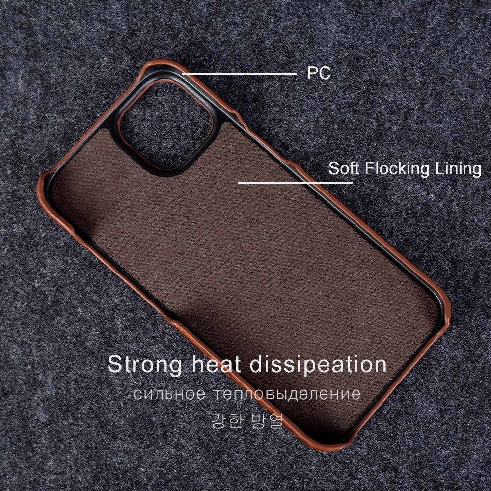 Чехлы для телефона из натуральной кожи для iPhone 17 16 15 Pro Max 11 12 13 14 XR XS Max Capa Роскошный деловой чехол с узором под крокодила Coque