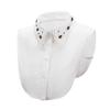 Women'S Spring, Rhinestone White Cotton Shirt False Collar Decorative Collar Collar