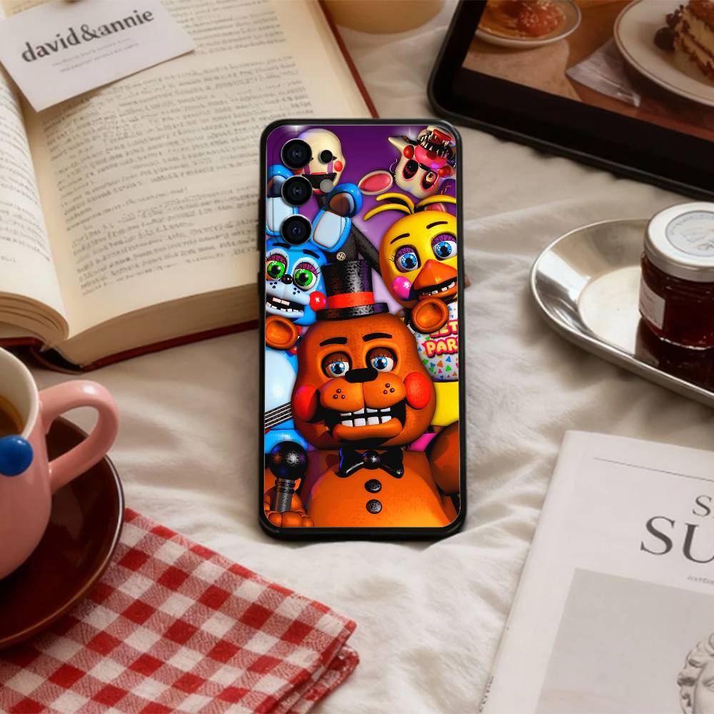 Чехол для телефона Five N-Nights At F-Freddys Fnaf для Samsung S 25,24,23,22,30,21,10,9,Ultra,Plus,Lite,FE,4,5 G Мягкий черный чехол