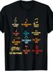 Humorous Tshirt For Unisex Featuring Music Notes And Symbols Vintage Design With Treble And Bass Clefs Cozy Casual Tee Ideal For Musicians