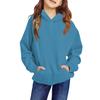 Children's Hoodie Boys And Girls Solid Color Long-sleeved Hooded Pocket Hoodie