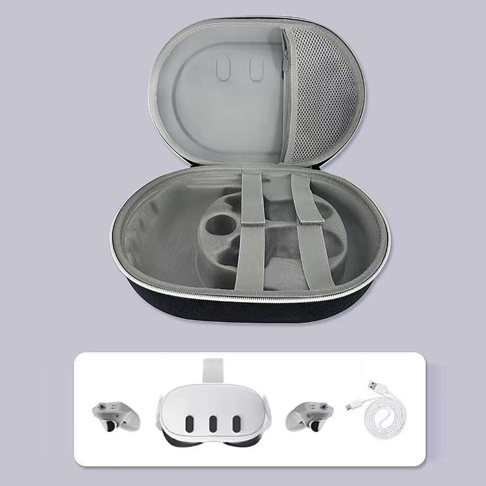 Hard Carrying Case Travel Case for Meta Quest 3, VR Gaming Headset Accessories