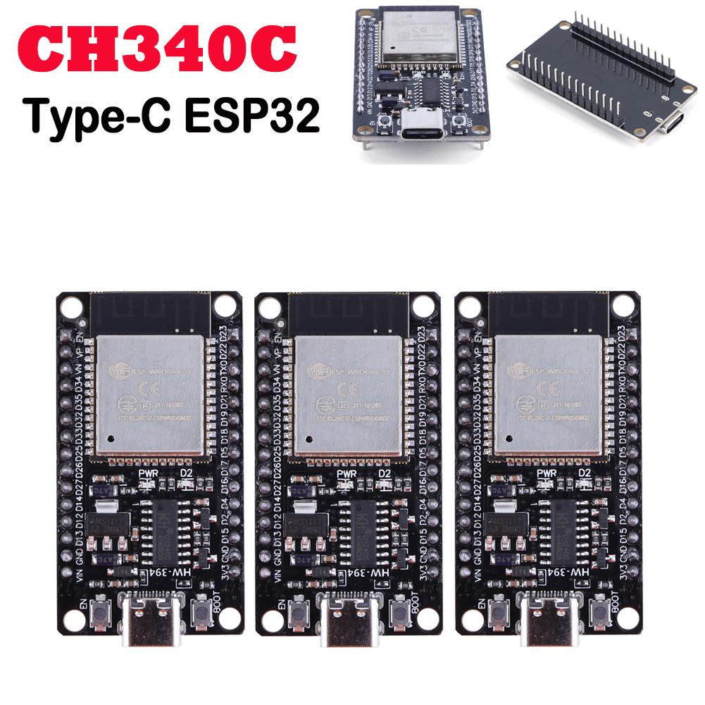 ESP32 Плата разработки 32 Мбит Беспроводной модуль 5 В TYPE-C CH340C Сверхнизкое энергопотребление Модуль платы разработки