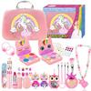 Wesfen Cosmetic Girls Makeup Cosmetic Pretend Christmas Makeup Case Included 3119 Set, Set, Set, Toy, Play, Additive-free, Birthday, Present, Girls,