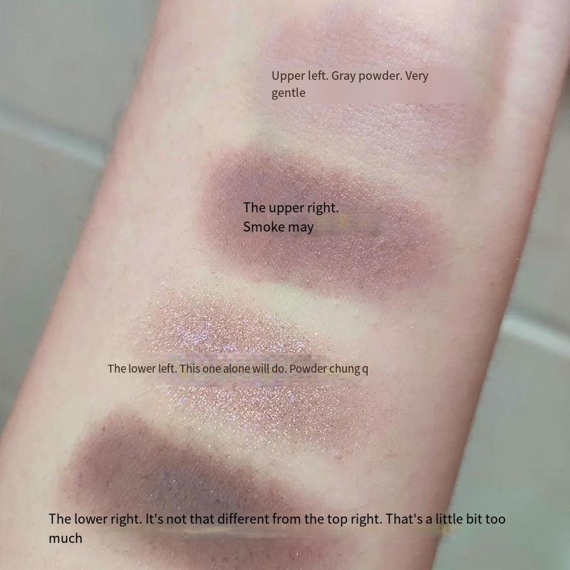 Четыре цвета теней для век, студентка, вечеринка, Интернет, знаменитость, взрыв, многоцветная перламутровая пластина для теней земляного цвета