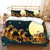 Christmas Deluxe Home Bedding Set Quilt Cover Pillowcase Bedroom Bedding Set Duvet Cover Full Size Bedspread