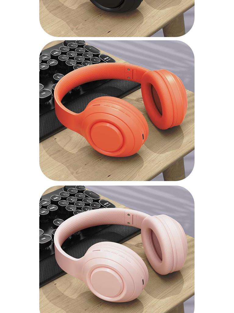 Wireless Over-Ear Bluetooth Headphones with Long Battery Life, Heavy Bass, and Call Functionality