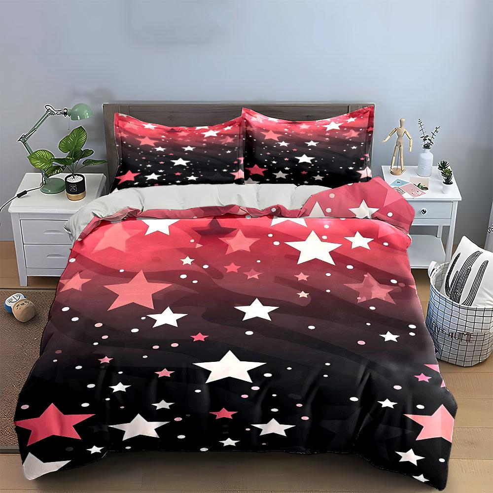 Starry Night Gradient Bedding Bedding Duvet Cover Set Duvet Cover Pillowcases (1 * Duvet Cover 2 * Pillowcases, without duvet insert)