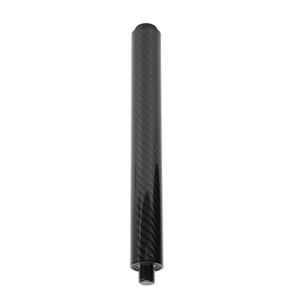 Billiard Pool Cue Extender 10 Inch Carbon Fiber Pool Cue Extension Stick with Rear Plug for