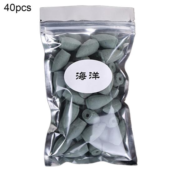 40 шт., конусы для очистки воздуха, аромат, буддизм, дым, обратный поток, благовония, аромат, специи