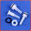 5 Sets M5-M16 Thread To 3-12Mm Aquarium Water Tank Inlet Outlet Joint Irrigation Hose Connectors Pp Straight Bulkhead Connector