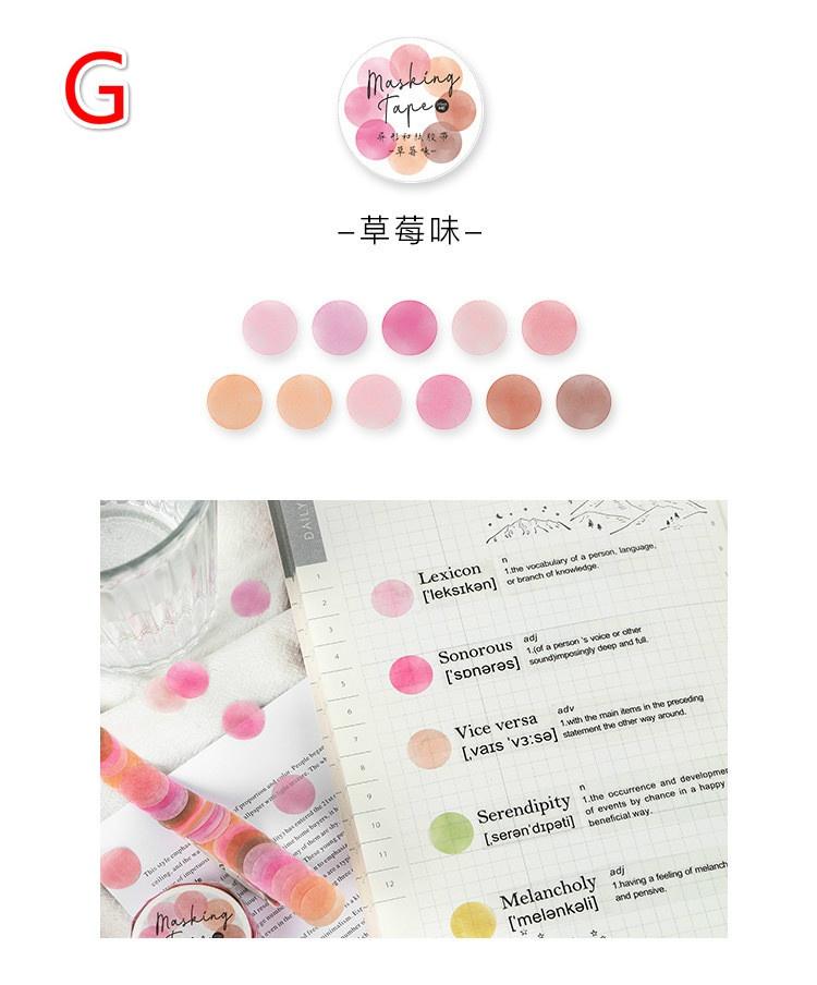 1 рулон школьные канцелярские принадлежности красочные маскировочные ленты в горошек журнал студенческие наклейки для тетрадей дети DIY декоративный дневник Скрапбукинг