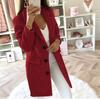 Women Artificial Wool Elegant Blend Coat Slim Female Long Coat Outerwear Jacket