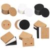 50Pcs Round Cardboard Earring Display Cards Blank Kraft Paper Jewelry Hanging Tags For Earring Ear Studs Selling Packaging