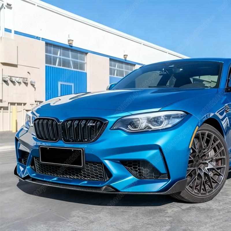 For BMW F87 M2 2015 2016 2017 2018 2019 2020 2021 Automotive MP Style Front Bumper Lip Car Fixed Splitter Body Modification Kit