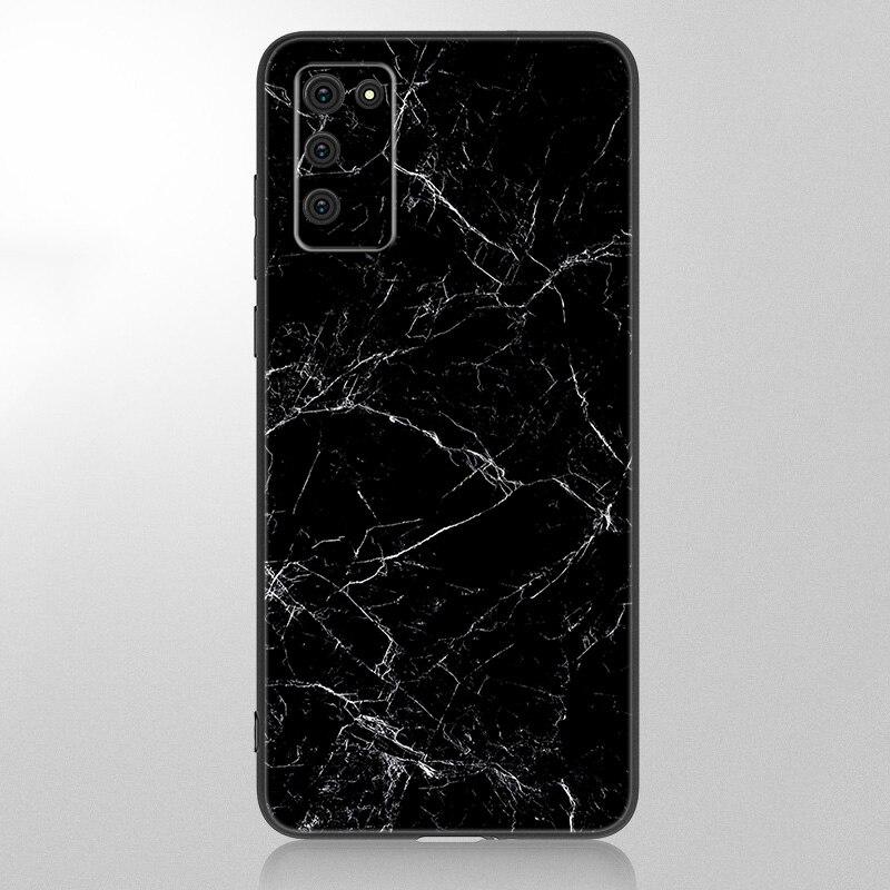 Черный и белый мраморный чехол для Samsung Galaxy A12 A02S A22 A32 A52 A72 A71 A51 A41 A31 A21 A11 A50 A70 A10S A20S черный чехол