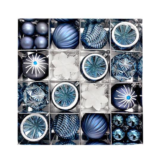 Набор рождественских украшений Небьющиеся пластиковые шары Снежинки Звезды Подвесное украшение для рождественской елки Праздник