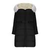 Women's Fashion Winter Solid Color Long Sleeved Hooded Long Zipper Cotton Jacket Warm Coat Down Jacket
