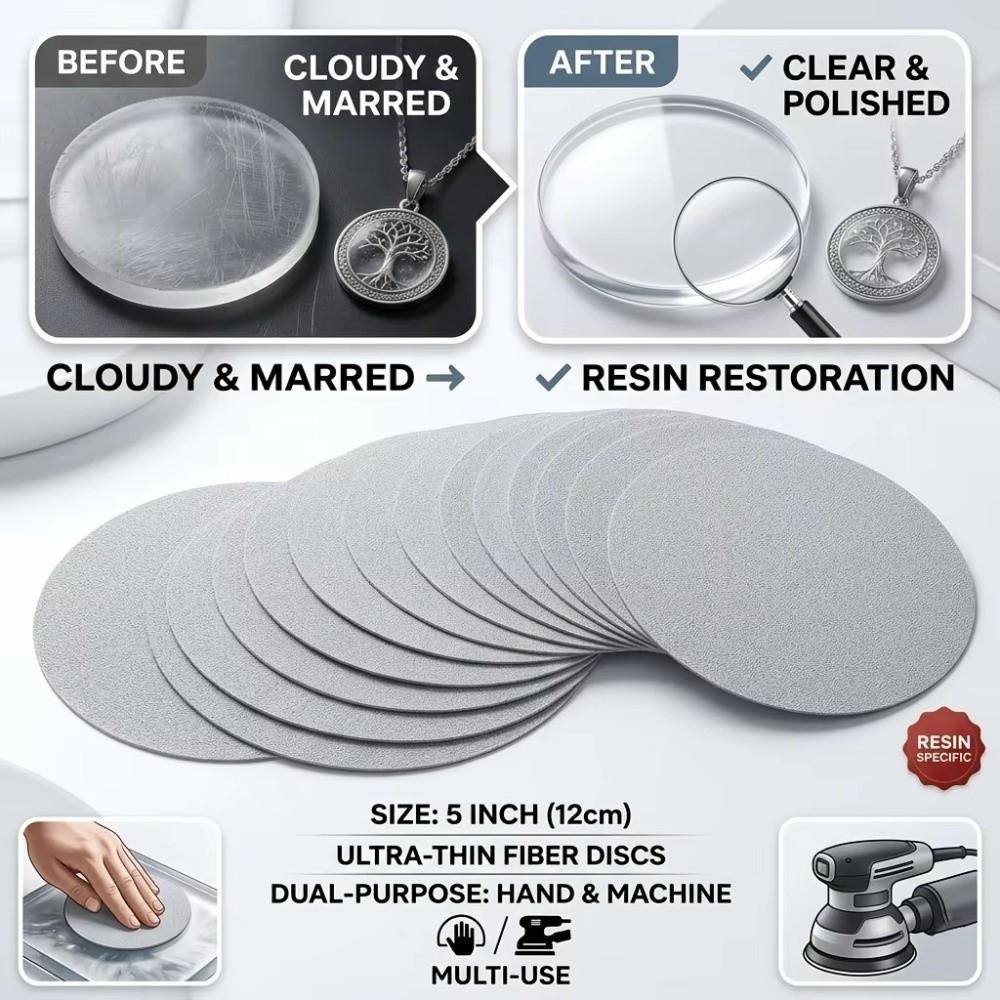 5/10pcs 3D Printed Compatible Layer Line Remover 1200 Grit 5 Inch Sanding Disc For 3D Prints