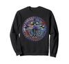 Colorful Dragonfly Crescent Magical Mandala Design Gift Sweatshirt