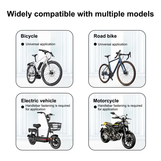 Bike Handlebar Action Camera Mount for Insta 360 X2 X3 X4 360 Degrees Rotatable Motorbike Bike Handle Grip Sports Camera Bracket