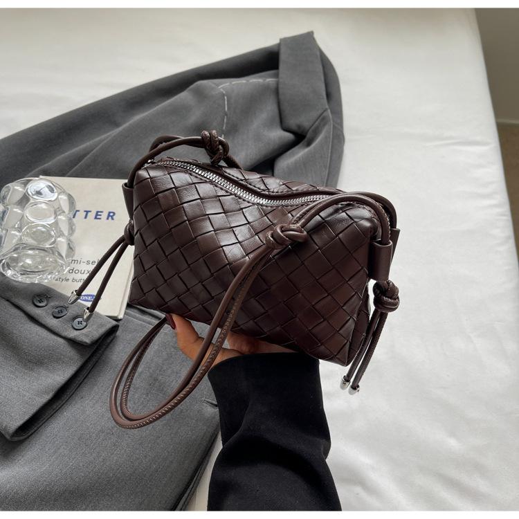 Новая популярная простая сумка через плечо, нишевый дизайн, плетеная сумка, женская модная сумка для покупок, для поездок на работу, сумка-мессенджер